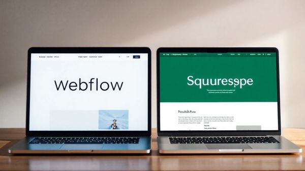 Top 5 différences entre Webflow et Squarespace pour votre site