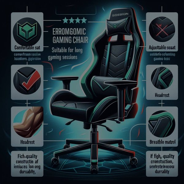 Quels sont les critères de sélection pour un siège de gaming ergonomique adapté aux longues sessions de jeu?